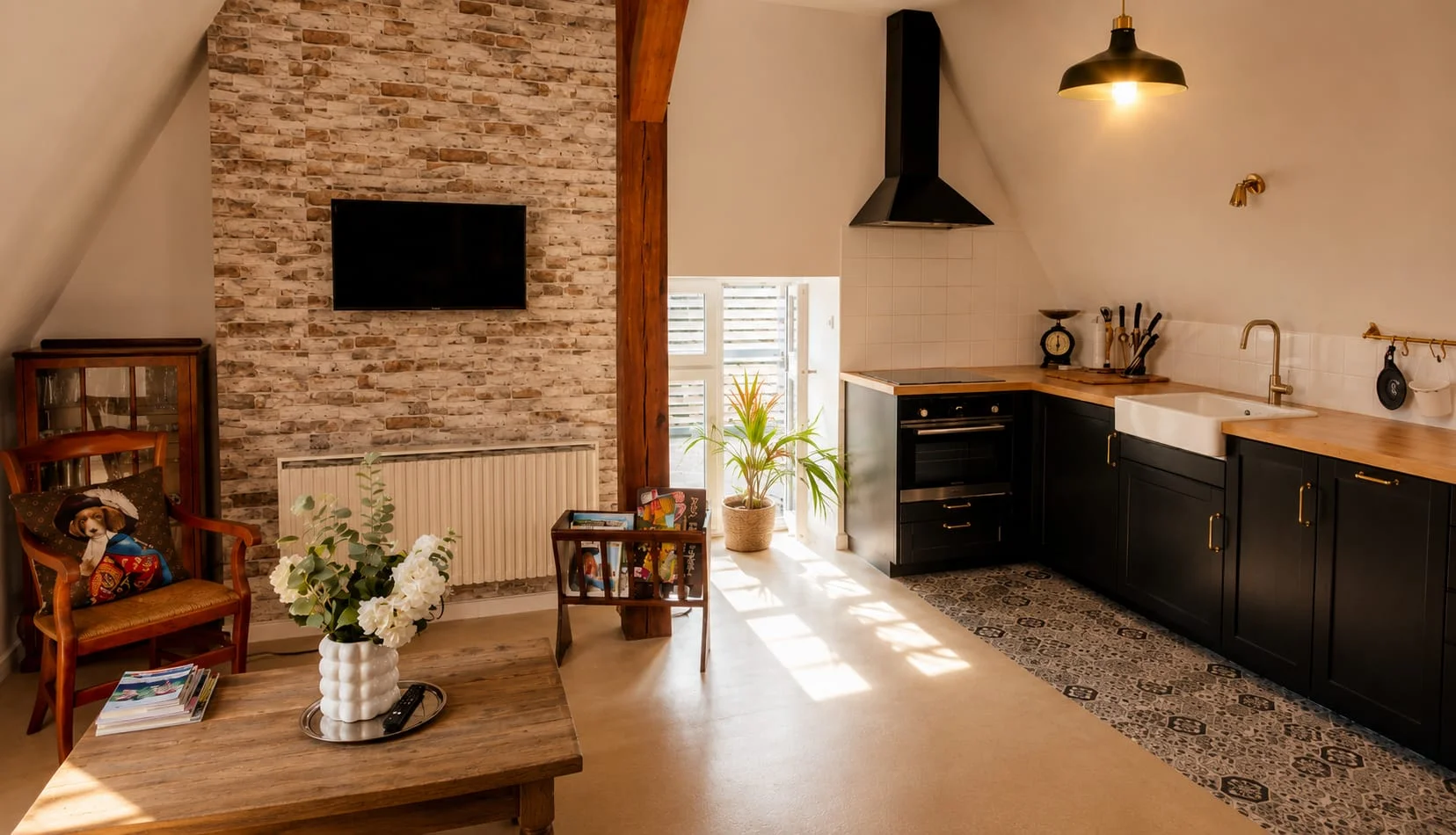 Cuisine et séjour — Gîte 4 personnes
